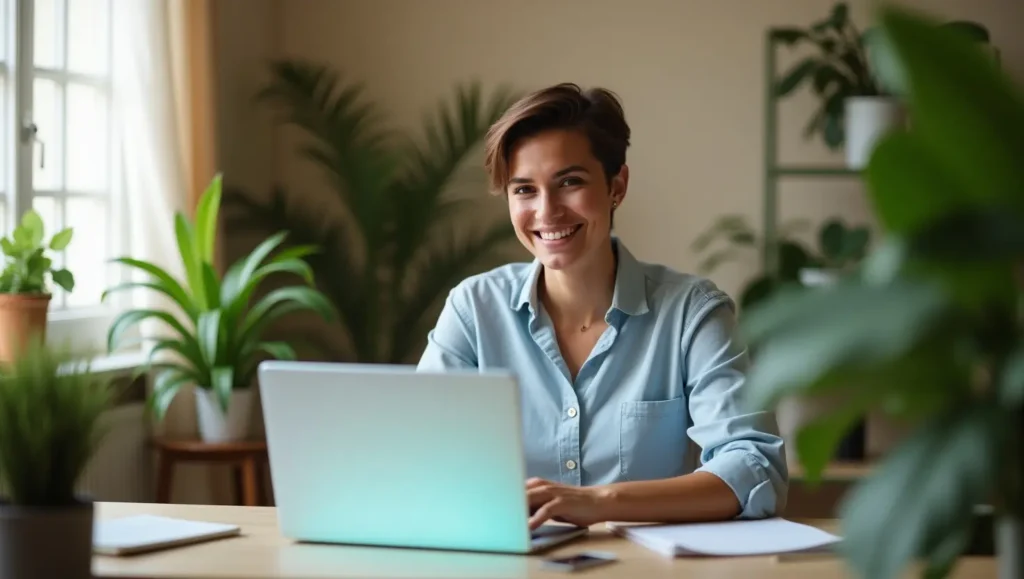 Email Marketing Jobs Remote Freelance email marketer working remotely on a laptop.